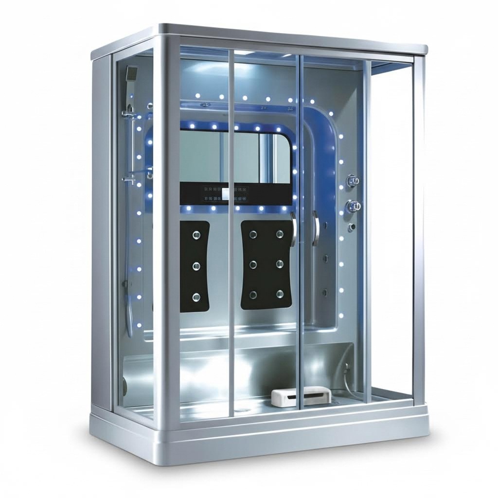 Massageduschkabine Duschkabine Multifunktionsdusche Wellnessdusche 160x100 cm