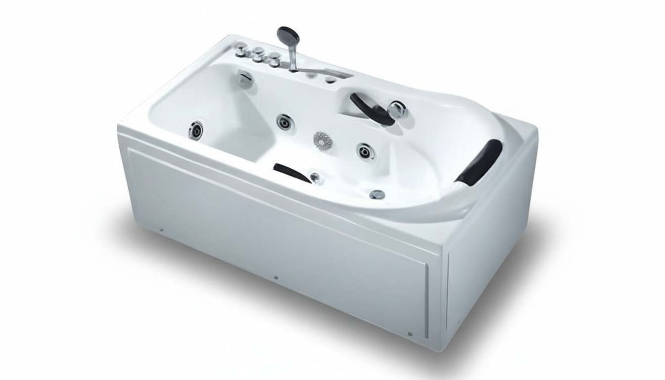 Massagewanne Designwanne Whirlpool Hydromassagewanne Wellnesswanne 170x85 cm