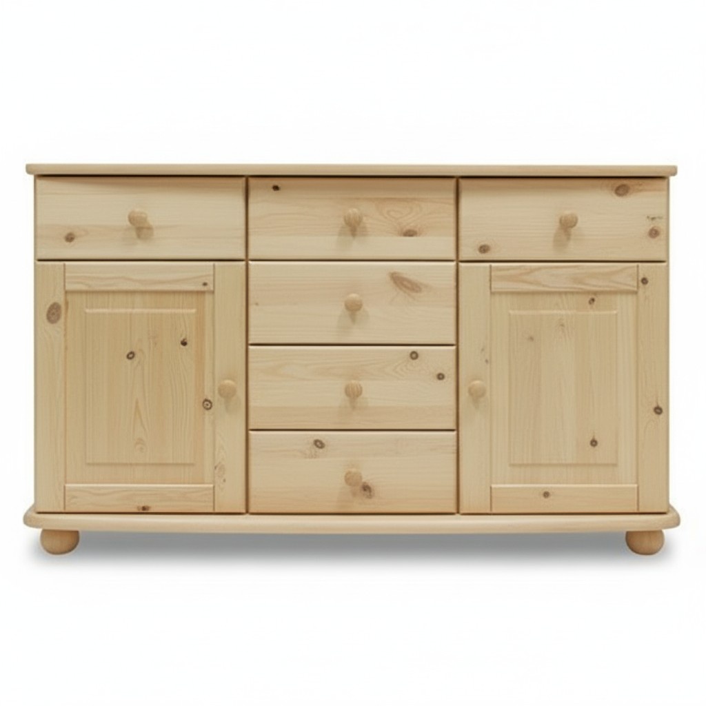 Massive Kommode Echtholz Schränke Neu Anrichte Möbel Kommoden Schrank Sideboard