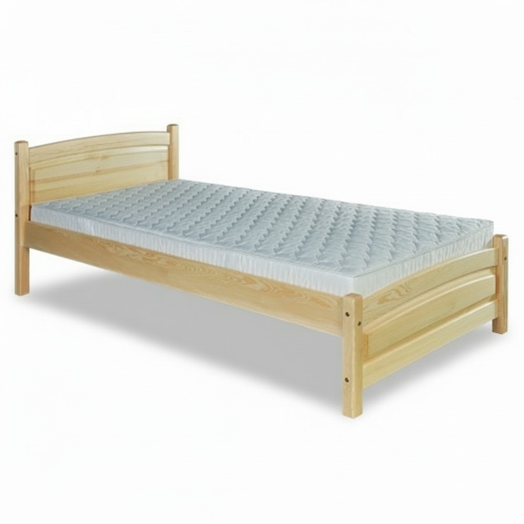 Massivholzbett Kiefer Holz Bettgestell 100x200 Vollholz Gästebett Handarbeit Neu