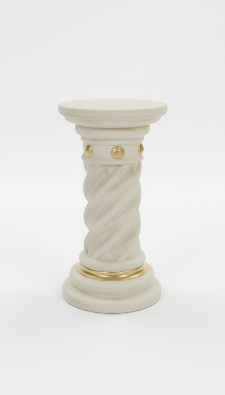 Medusa Säule Römische Säulen Marmor Skulptur Figur Deko Dekoration