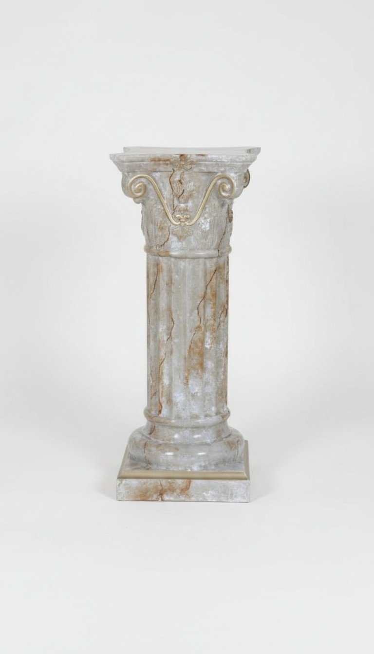 Medusa Säule Römische Säulen Marmor Skulptur Figur Deko Dekoration