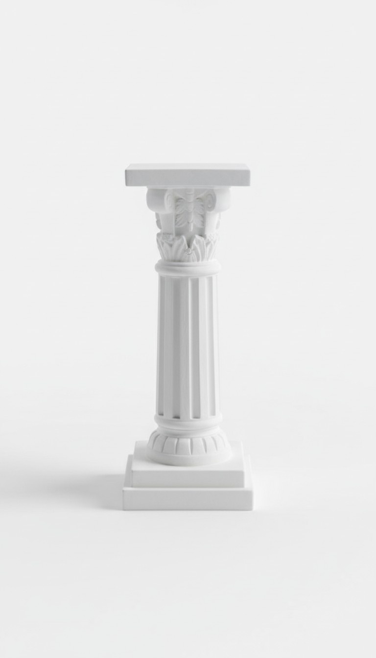 Medusa Säule Römische Säulen Marmor Skulptur Figur Deko Dekoration