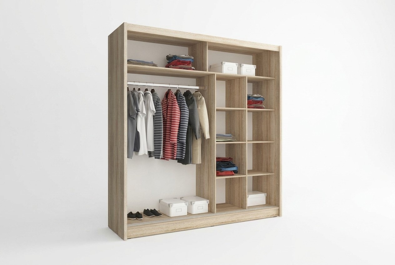 Mehrzweck Regale Schrank Regal Aufbewahrungs Kleiderschränke 200cm