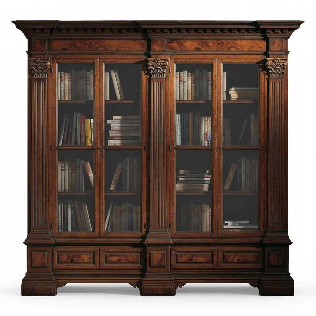 Mittelalterlicher Stil Schrank Vitrine Italienische Möbel Schränke Regal Massiv