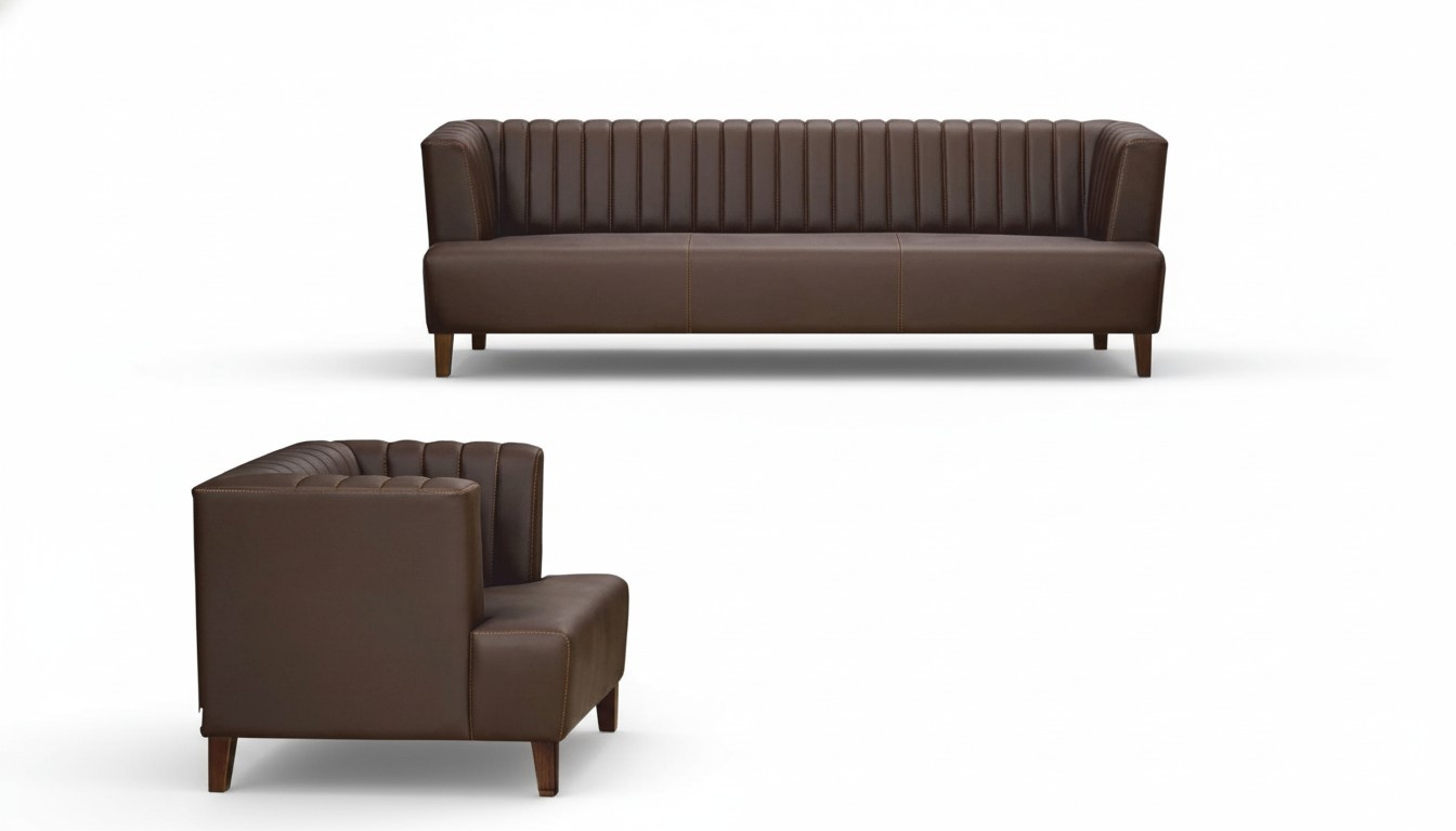 Moderm Sofa Luxus Leder Couch Sofas Polster 3 Sitzer Sessel Couchen