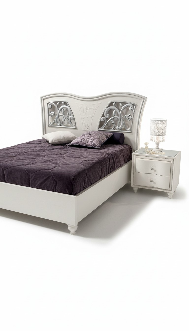 Modern Bett Bettgestelle Bettrahmen Holz Doppel Design Betten Weiß Doppelbett