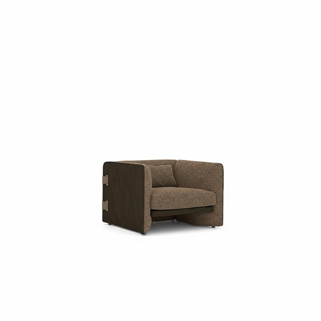 Modern Design Polstermöbel Sessel Luxus Wohnzimmer Polster Textil Einrichtung