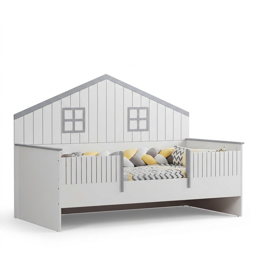 Modern Kinderzimmer 2tlg Möbel Komplettzimmer Mehrfarbig Kinderbett Kommod