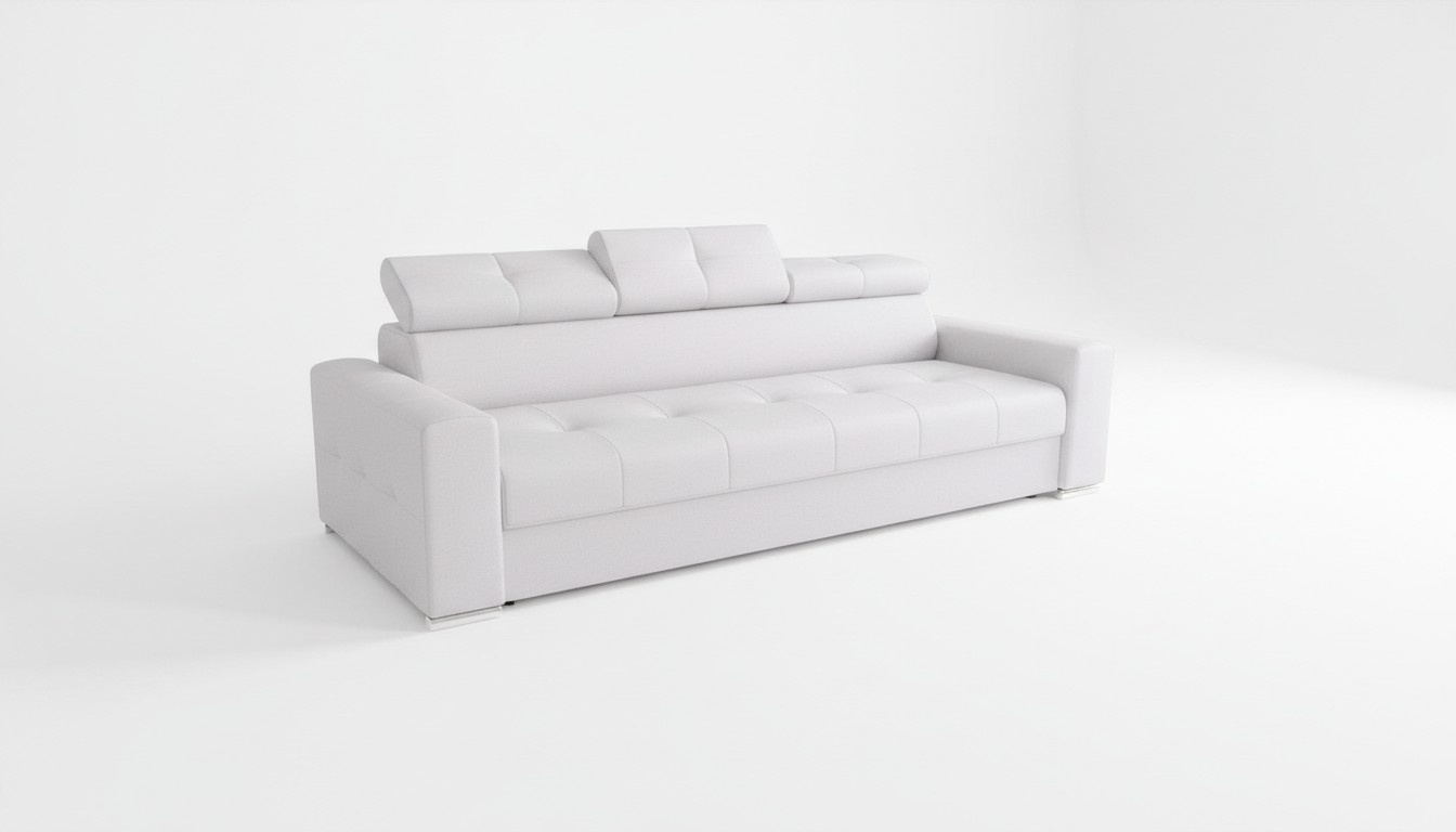 Moderne 3er Sitz Sofas Zimmer Möbel Weiß Polster Dreisitzer Couch Design Sofa