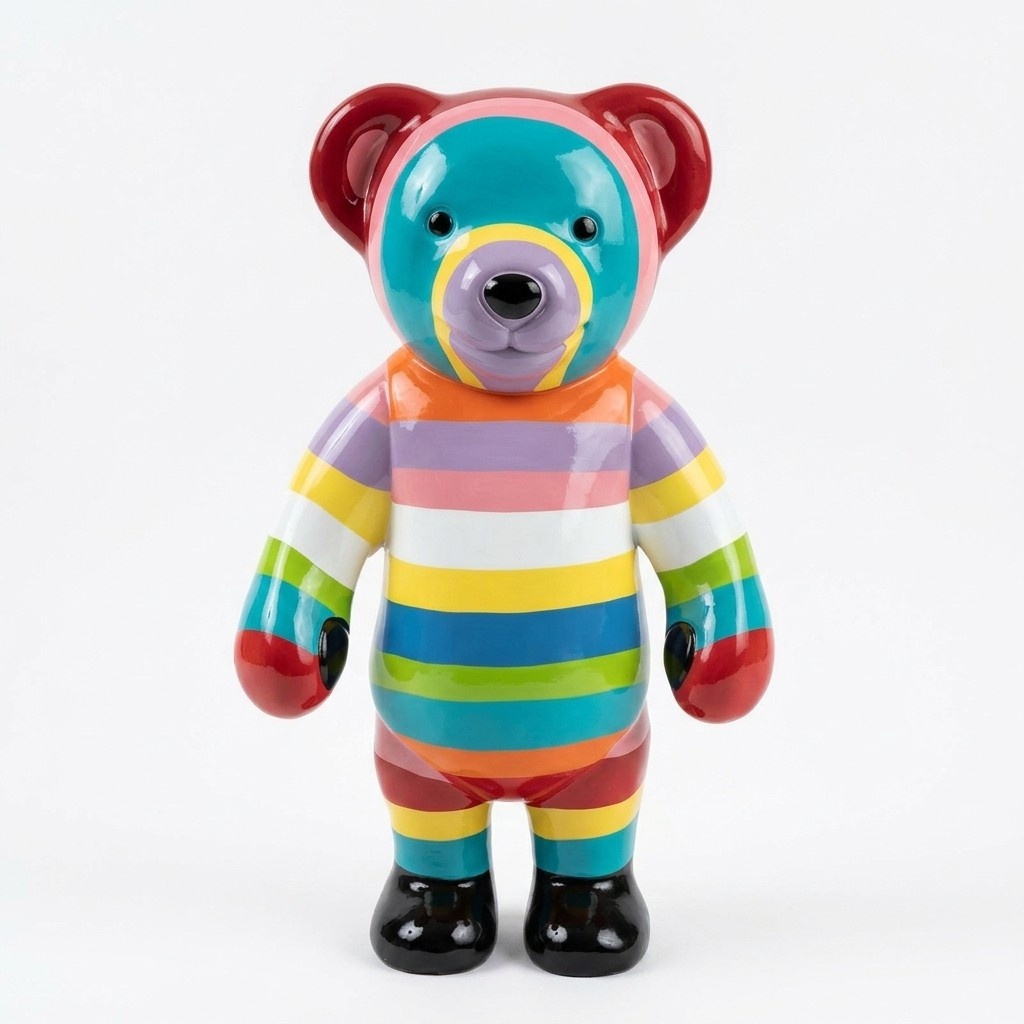 Moderne Dekoration Deko Figur Statue Skulptur Abstrakt 40 cm Teddy Bär