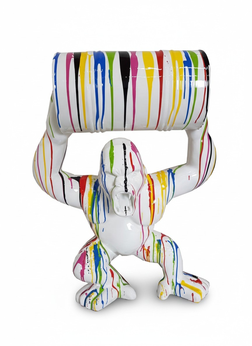 Moderne Dekoration Haus Garten Deko Statue Skulptur Abstrakt Gorilla