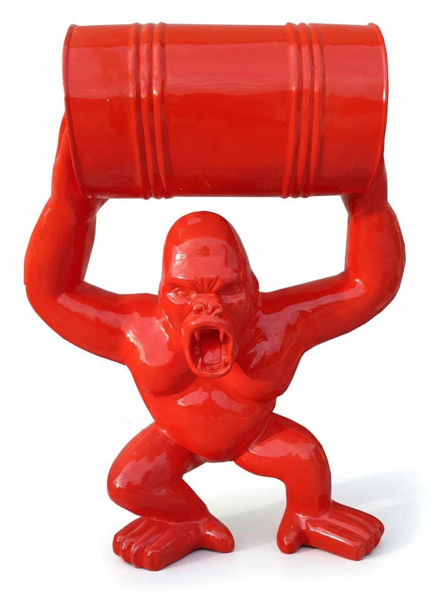 Moderne Dekoration Haus Garten Deko Figur Statue Skulptur Abstrakt Gorilla