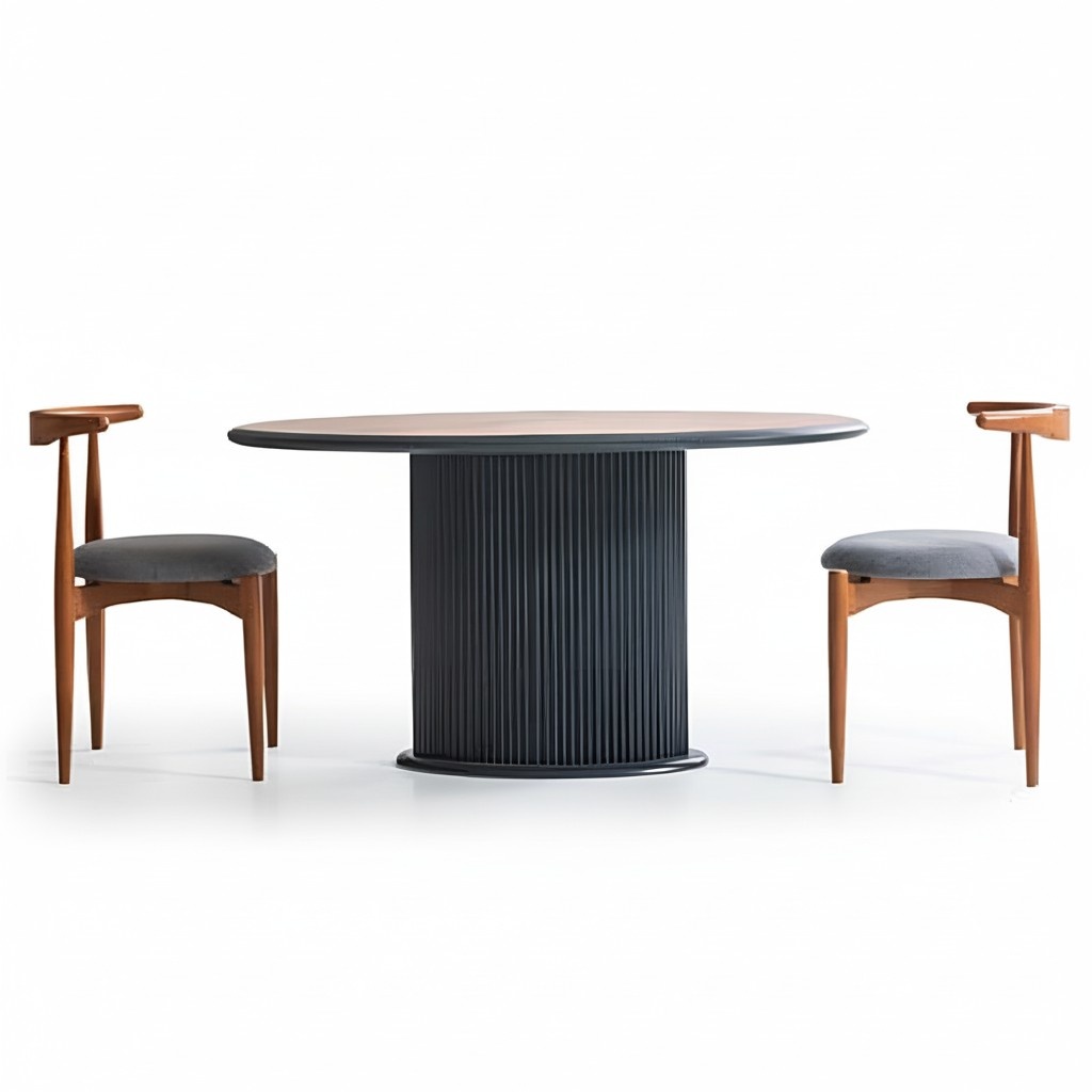 Moderne Essgruppe Komplette Esszimmer Esstisch Stühle 3tlg Braun