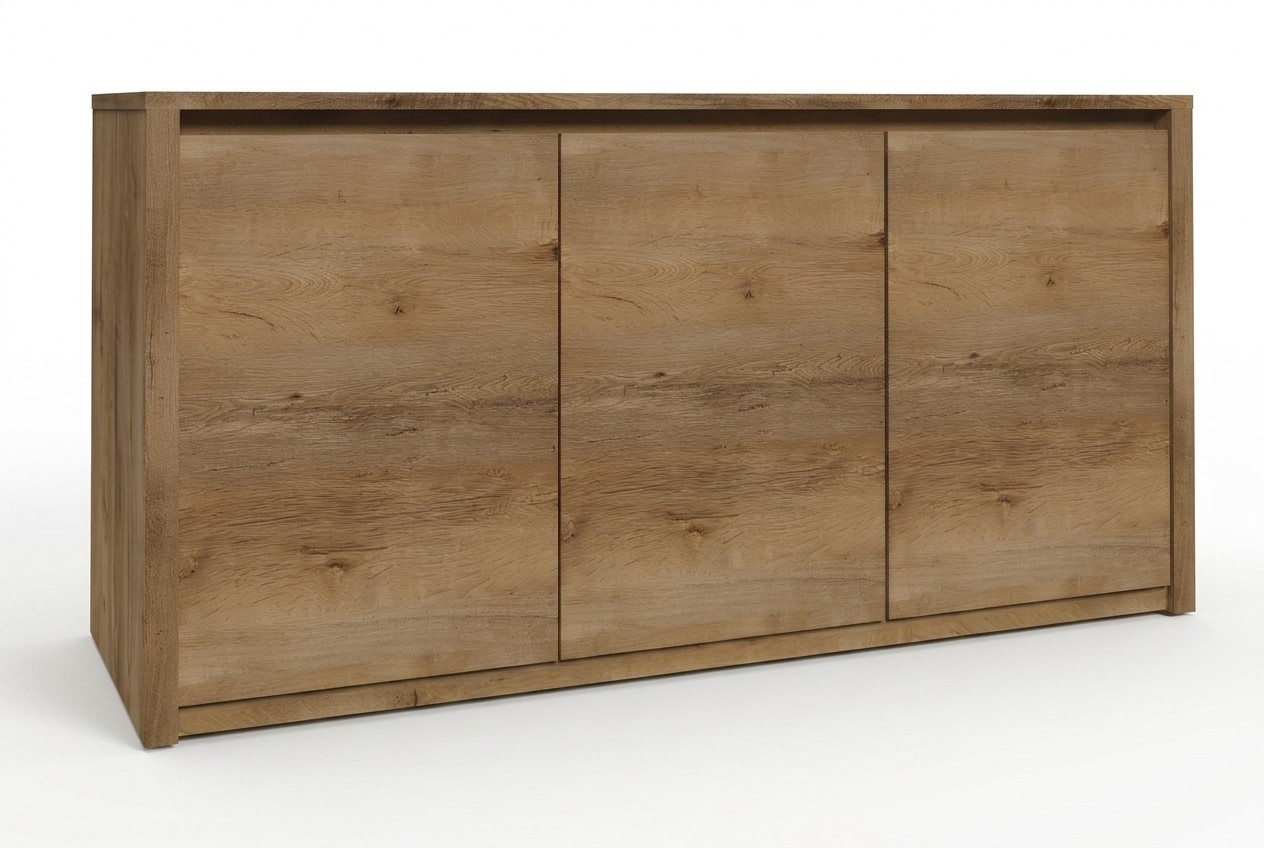 Moderne Holz Kommode Sideboard Kommoden Wohnzimmerschrank 130cm XL Low Boards