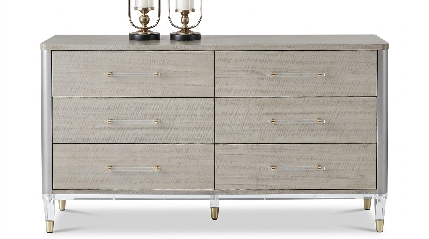 Moderne Holz Kommode Sideboard Kommoden Low Boards Wohnzimmerschrank Echtholz