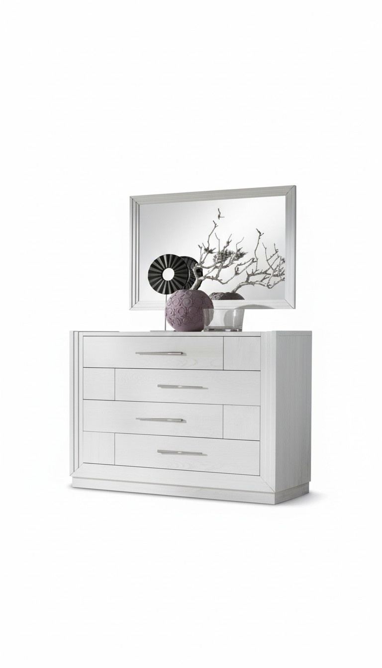 Moderne Kommode 2tlg. Set Stil Modern Kommode Spiegel Italienische Möbel
