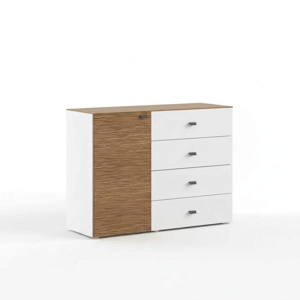 Moderne Kommode Luxus Sideboard Design Schlafzimmer weiße Holzmöbel