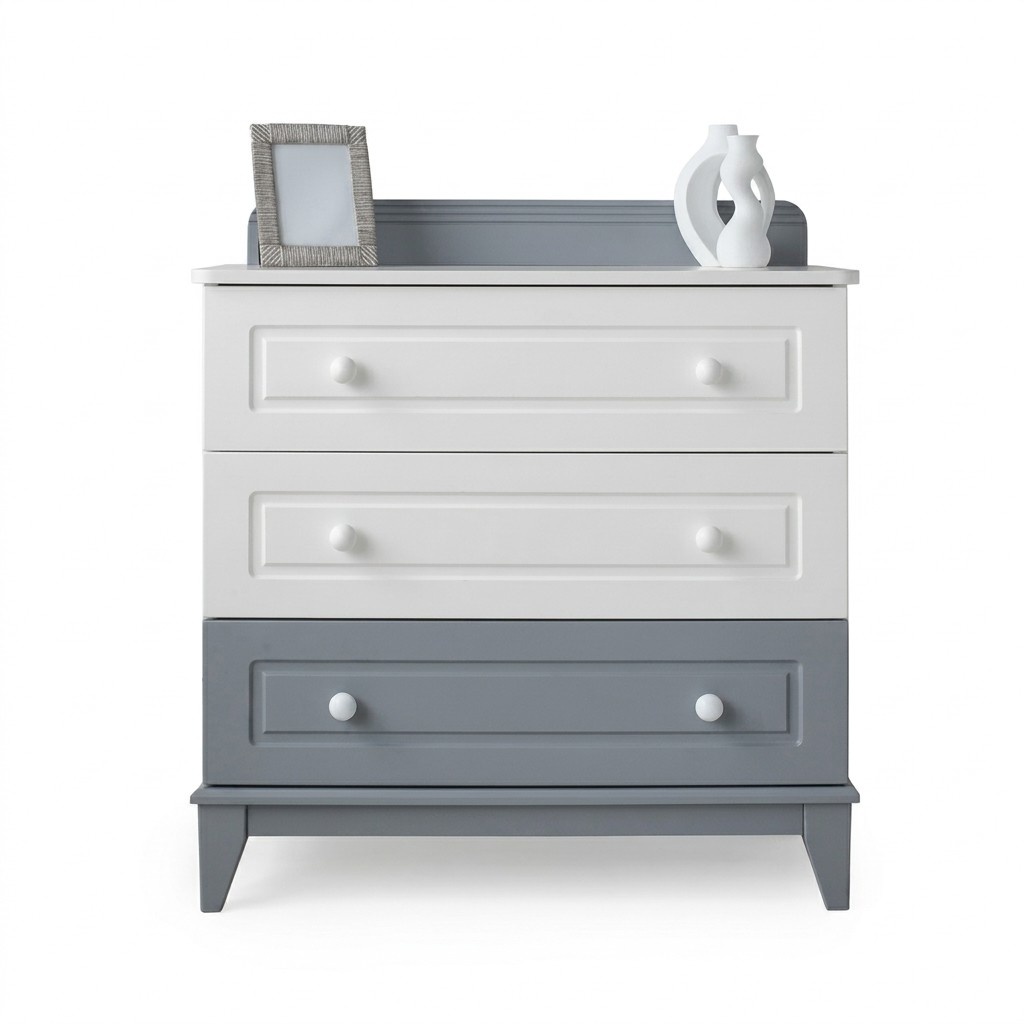 Moderne Kommode mit drei Schubladen Stilvolles Design für Kinderzimmer