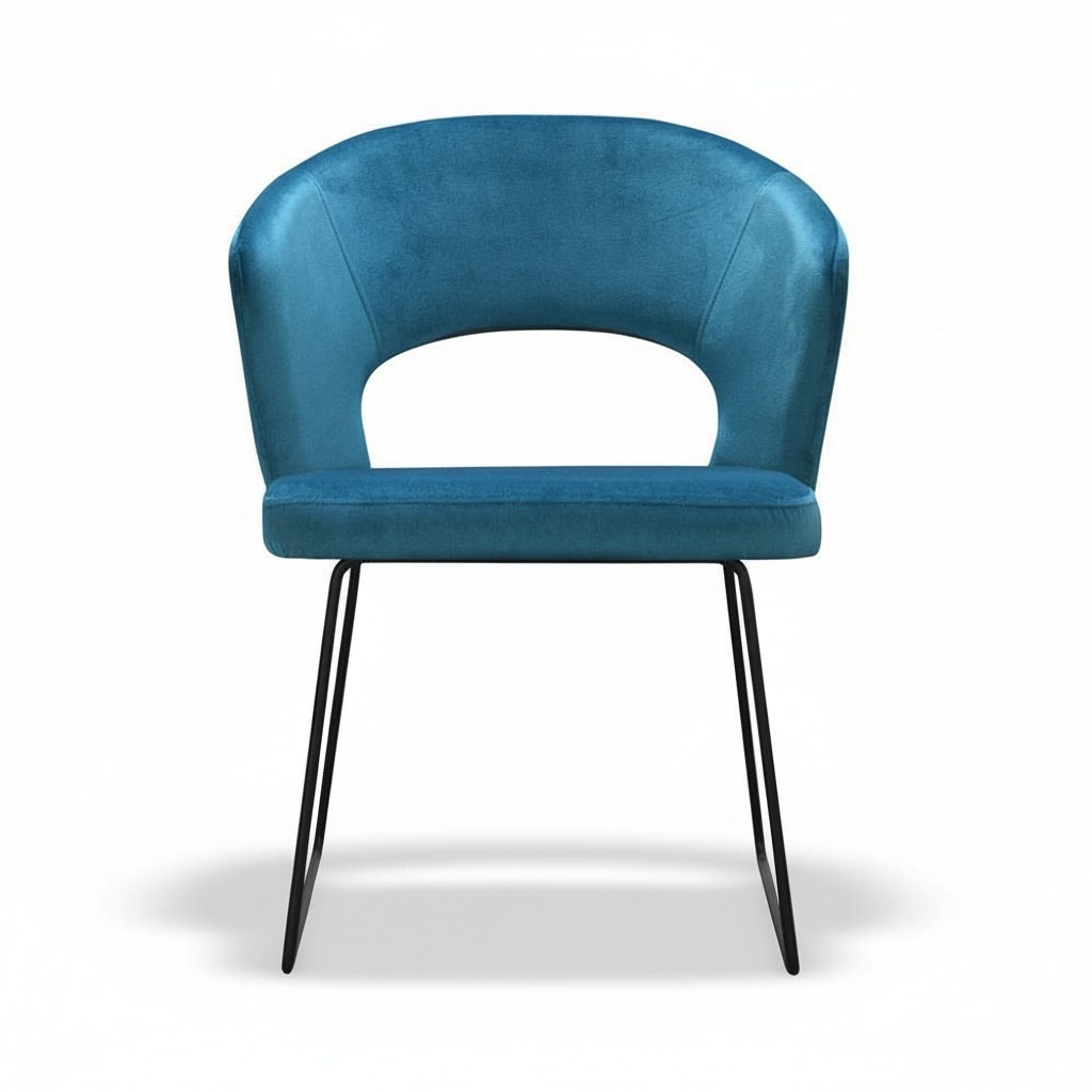 Moderne Lehnstühle Gruppe 8 Stuhl Set Grüne Polster Armlehne Design