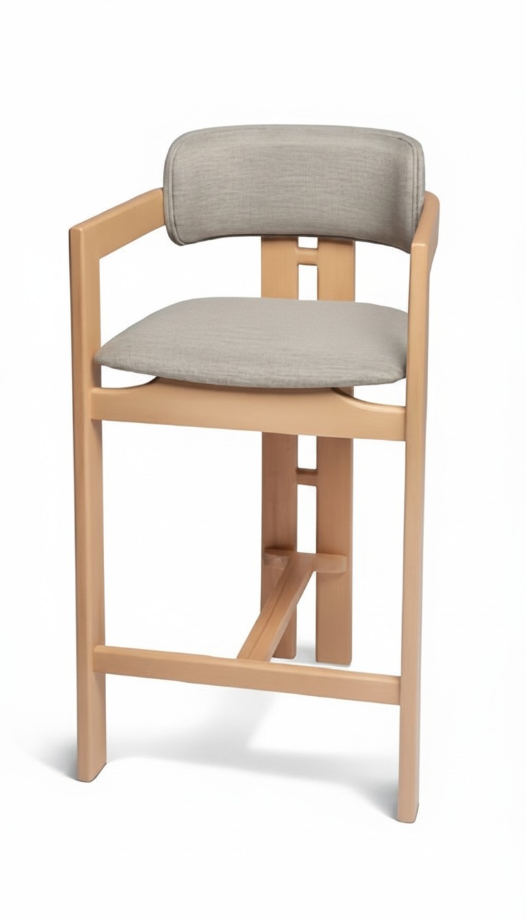 Moderne Polsterstuhl Design Grau Lehnstuhl Armlehne Esszimmer Luxus Möbel