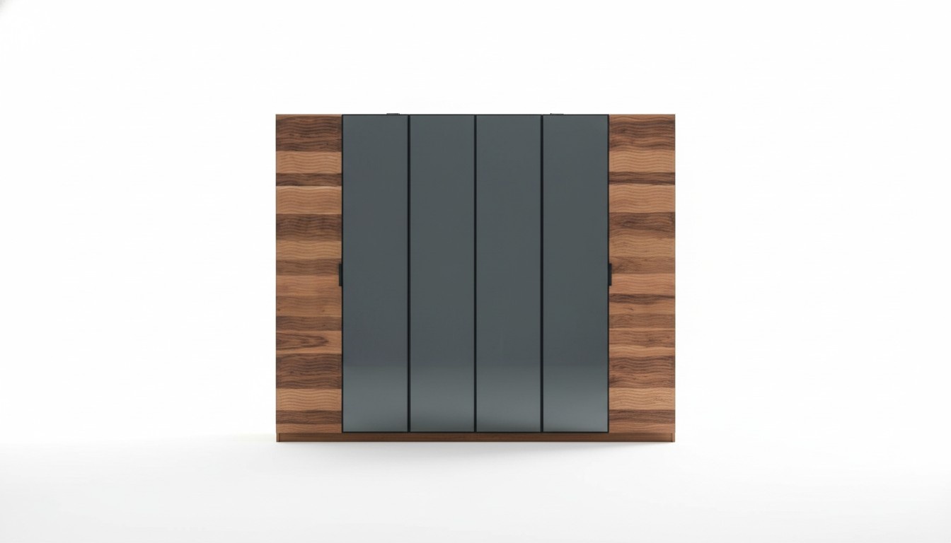 Moderne Schlafzimmer Möbel Designer Bett 2x Nachttische Kleiderschrank