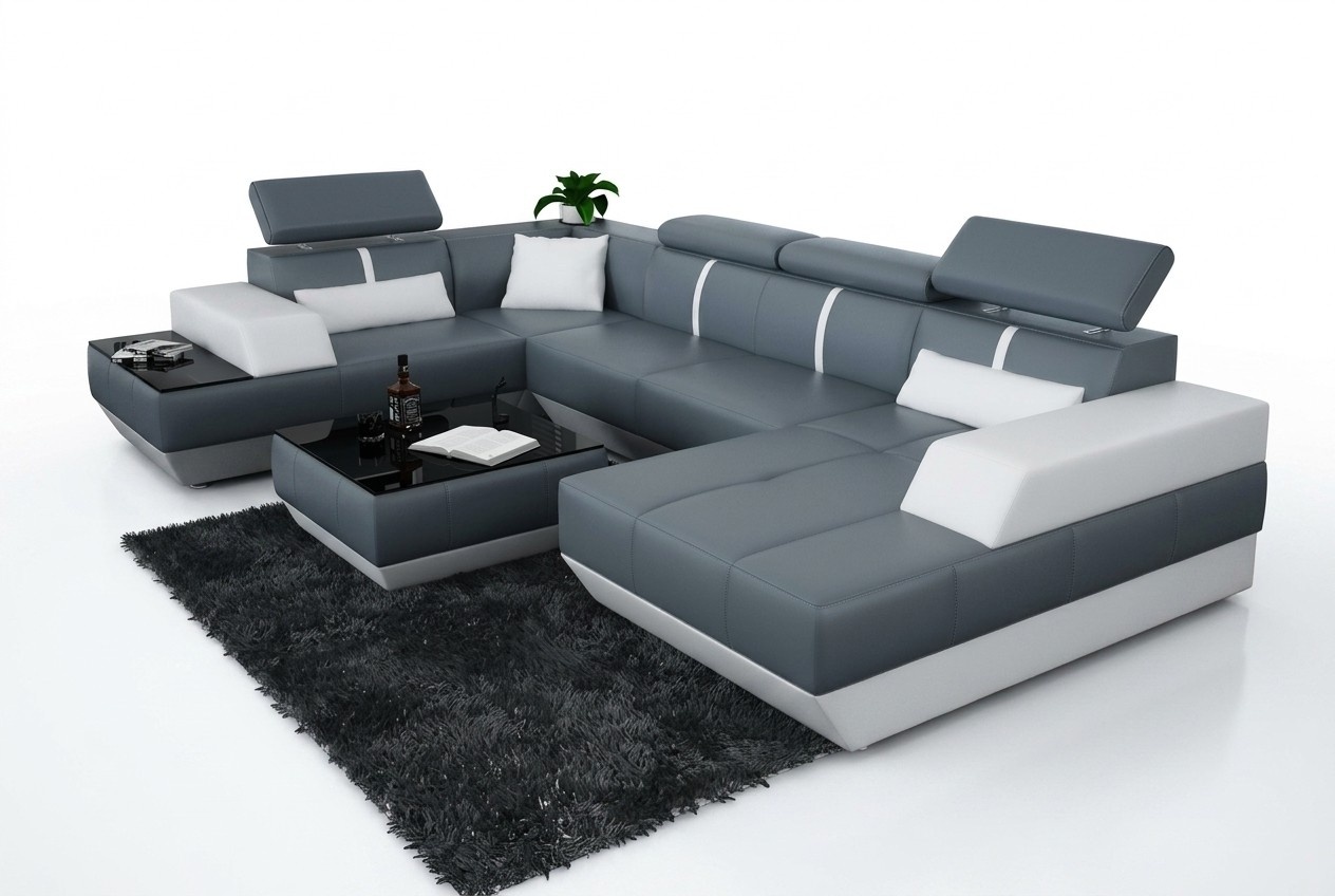 Sofa 3 Sitzer Leder Sofas Couch Polster Garnitur Sofagarnitur Moderne Couchen