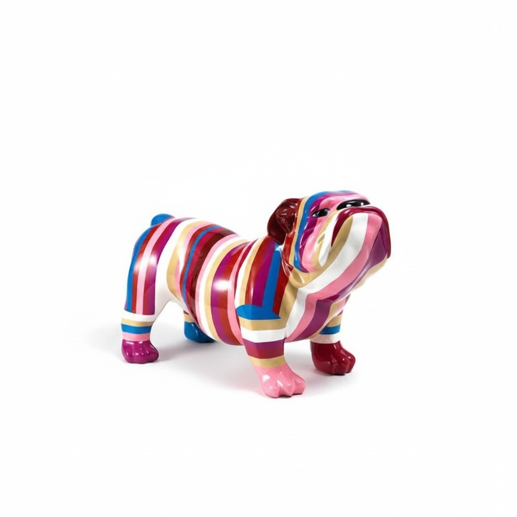Moderne Skulptur Abstrakte Dekoration Figur Statuen Deko Hund Neu 55 cm