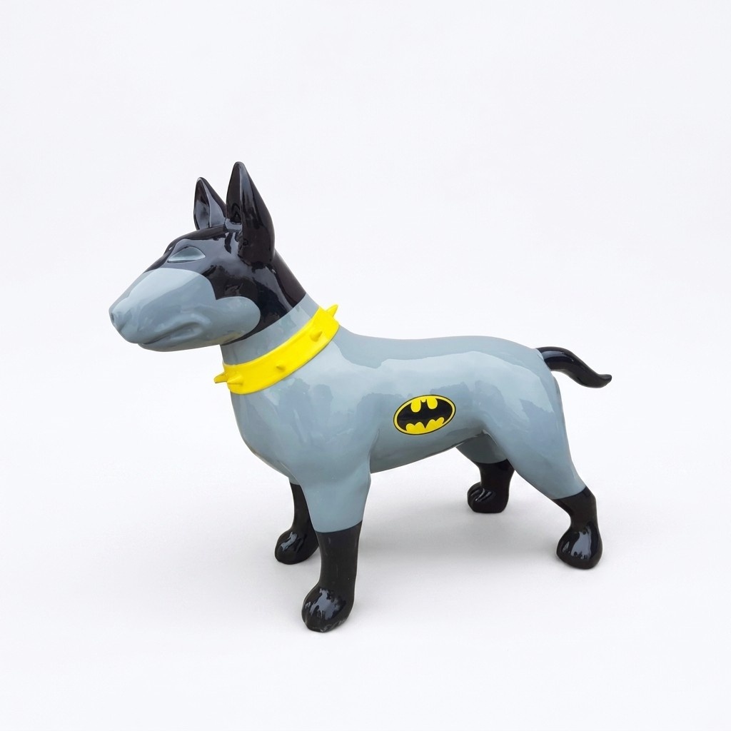 Moderne Skulptur Dekoration Figur Statuen Deko Statue Hund Batman