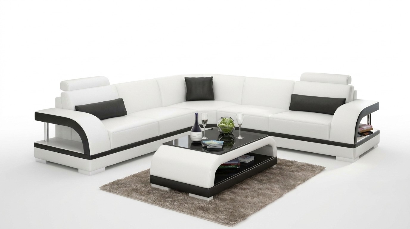 Moderne Sofa Eckgarnitur L Form Polster Ecke Couch Designer Sitz Möbel Couchen