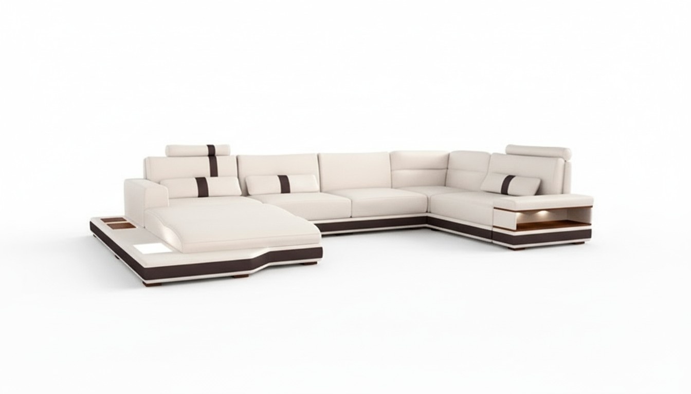 Moderne Sofa Eckgarnitur U Form Polster Ecke Couch Designer Sitz Möbel Couchen