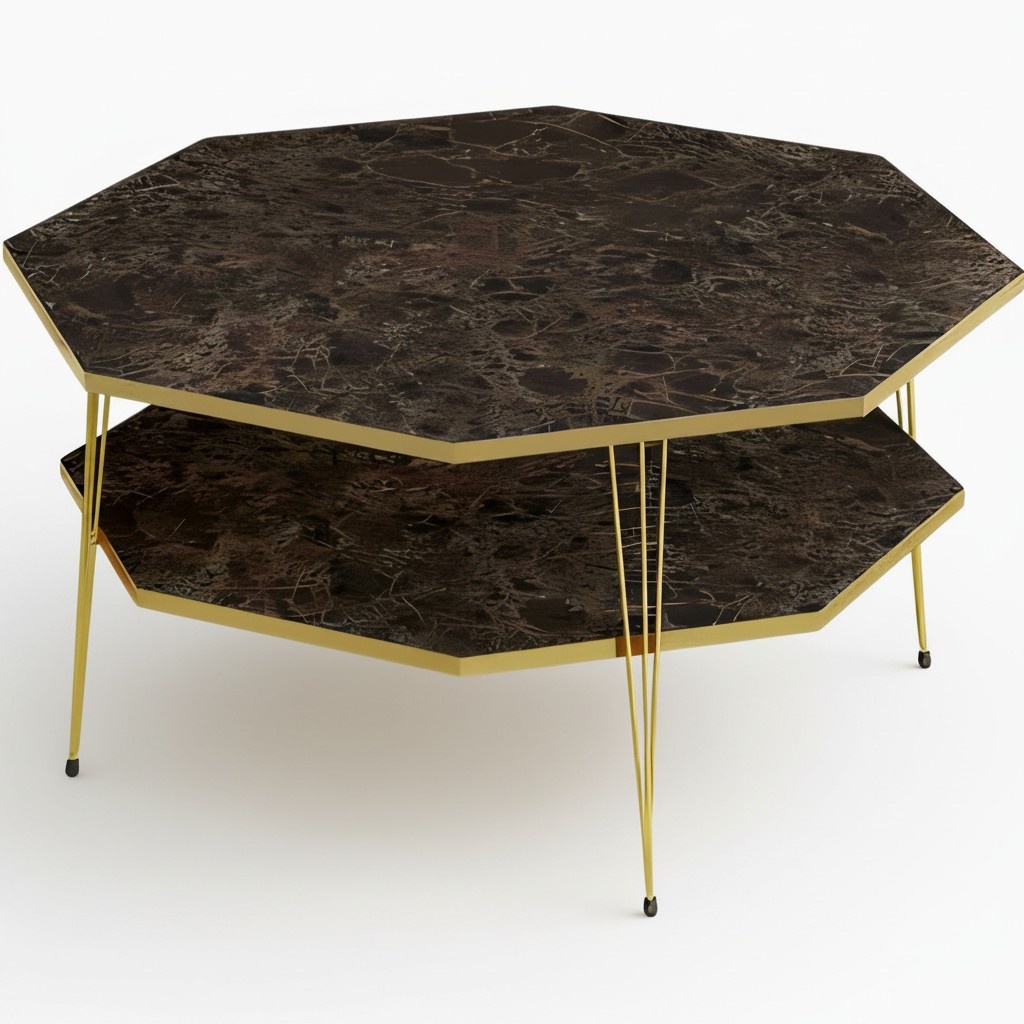 Moderner Couchtisch aus Holz in Braun