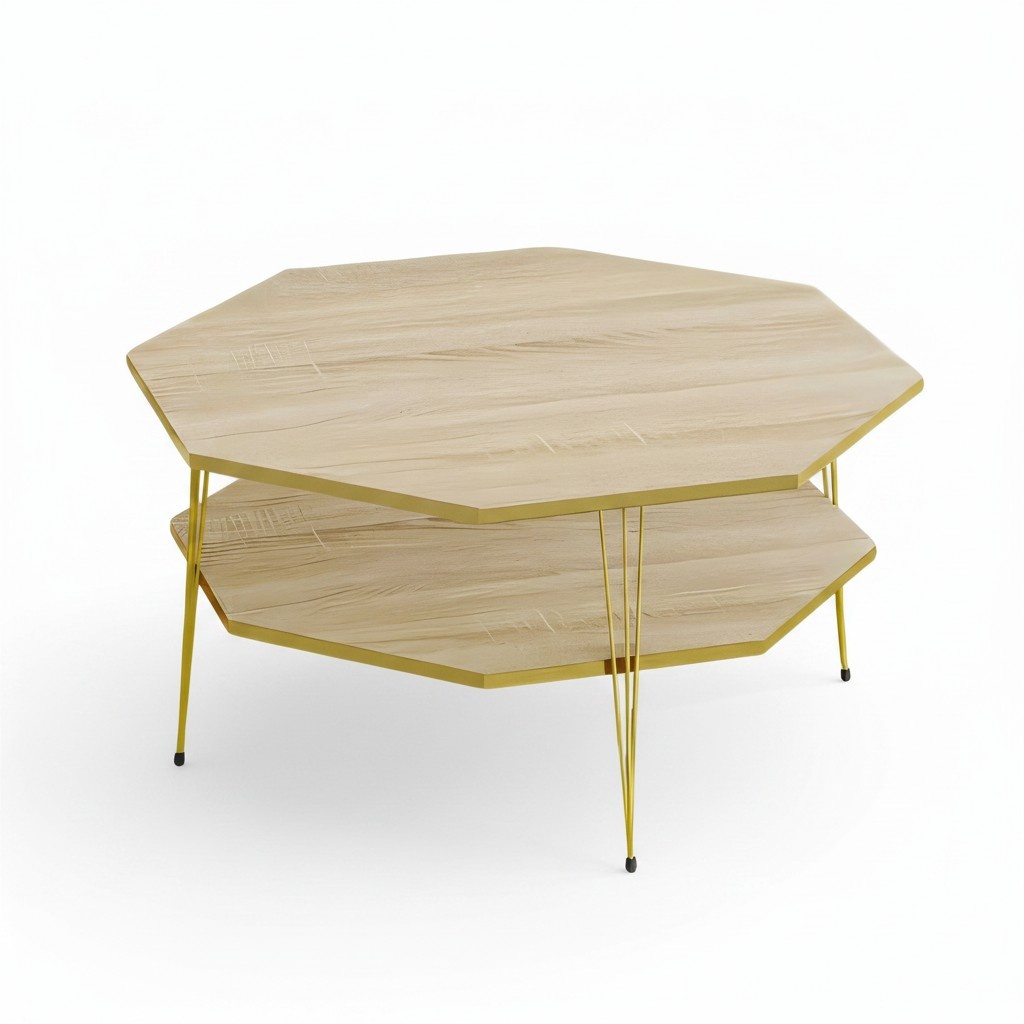 Moderner Couchtisch aus Holz in Braun