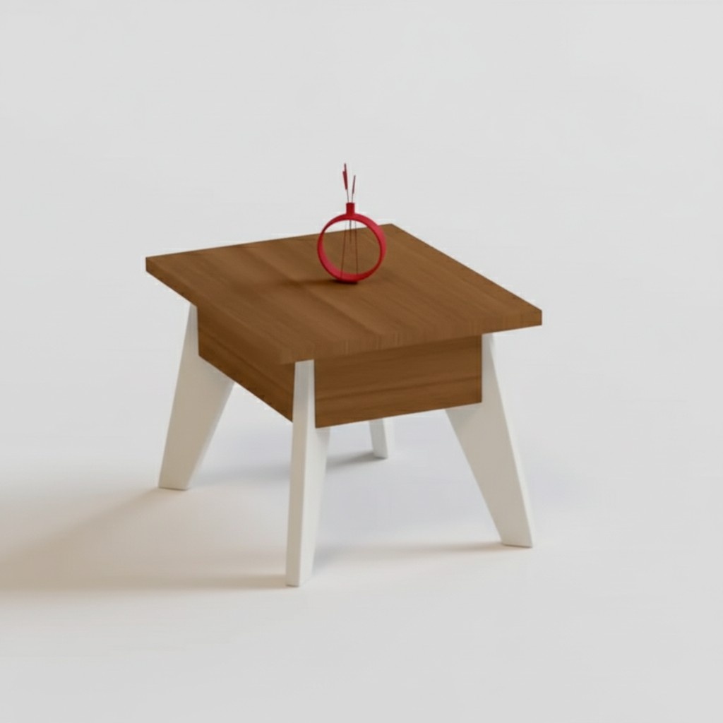 Moderner Couchtisch Büromöbel rechteckiger brauner Holztisch Tische