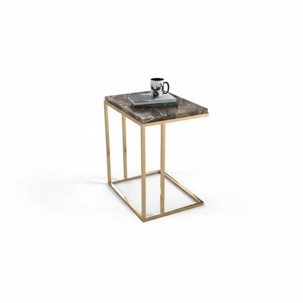 Moderner Edelstahl Beistelltisch Wohnzimmer Couchtisch Designer Möbel