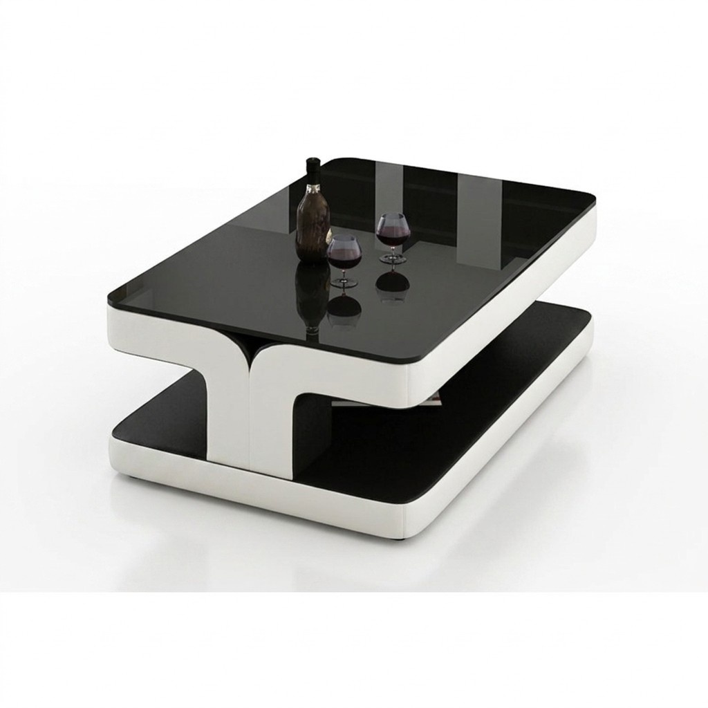 Moderner Glas-Couchtisch – Luxus Wohnzimmertisch Designer Möbel
