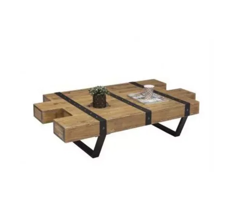 Moderner Holztisch Luxus Couchtisch Wohnzimmermöbel Massivholz Tische