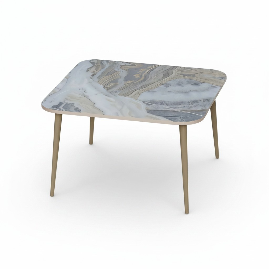 Moderner Mehrfarbiger Couchtisch aus Holz