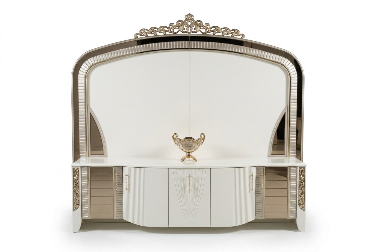 Moderner TV-Schrank aus Holz in Beige