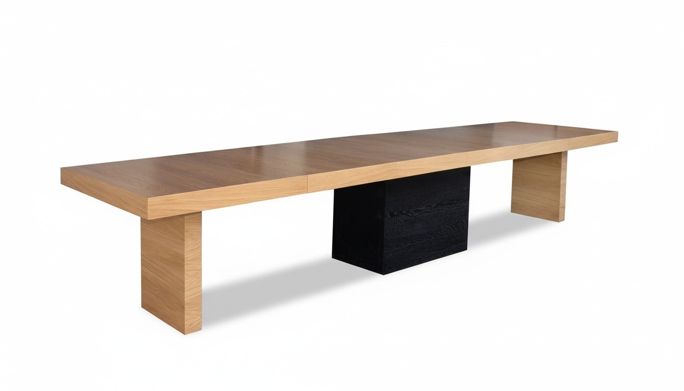 Moderner XXL Büro Konferenztisch Tische Holz Esszimmer Besprechungs