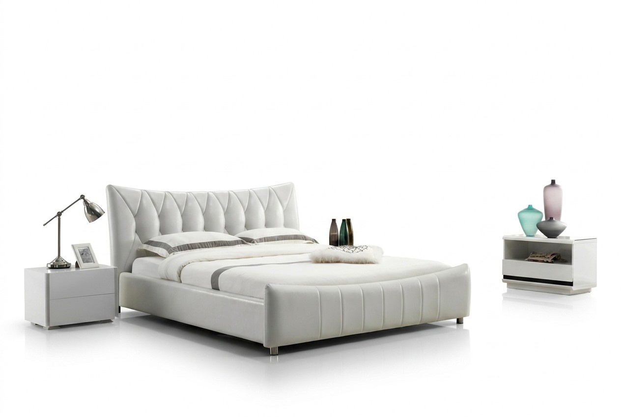Modernes Design Bett XXL Betten Hotel Luxus Stil Doppel Leder 140 160 180x200cm