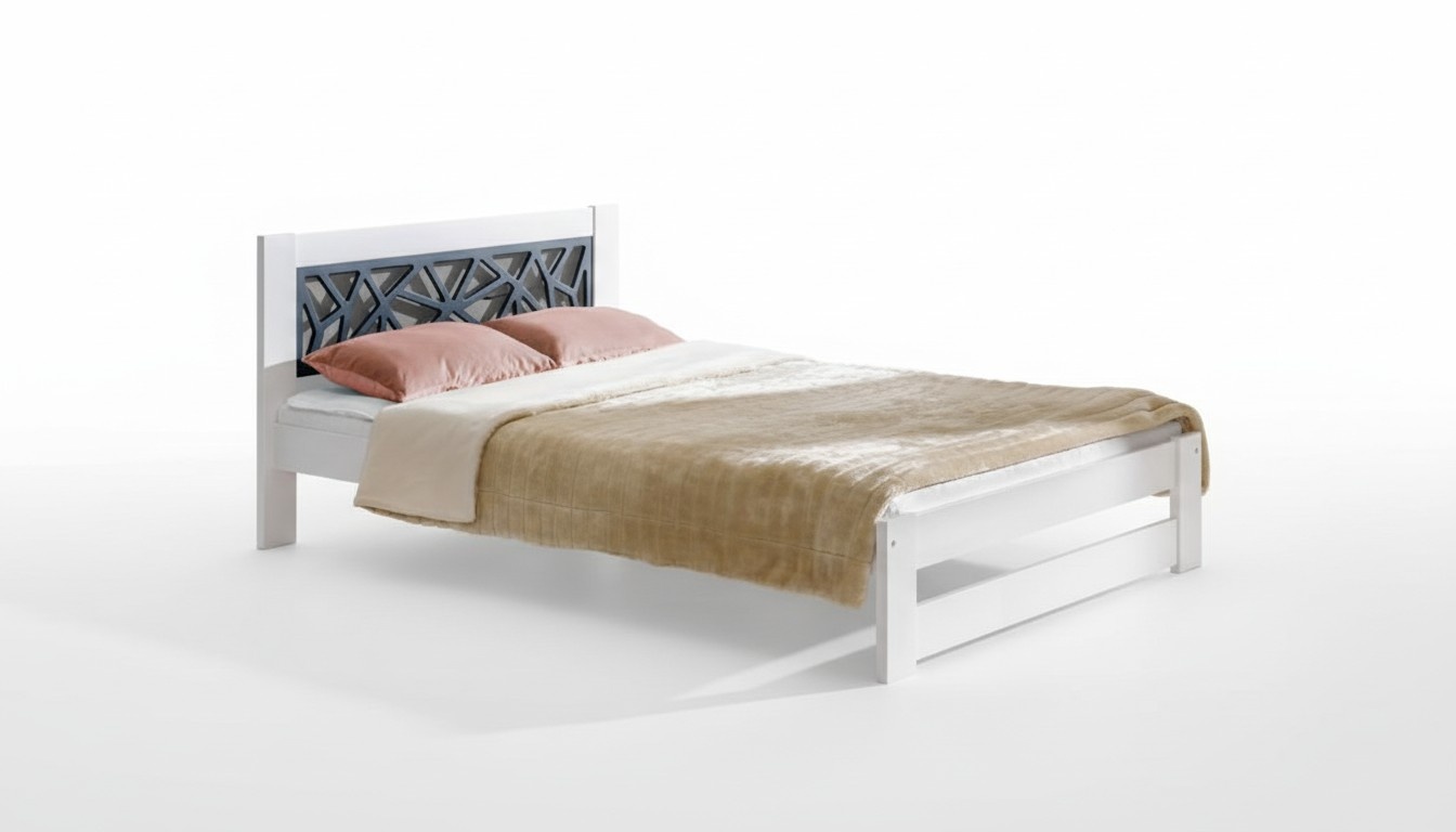 Modernes Designer Holz Bett Edles Polster Möbel Doppel Betten Neu Schlafzimmer