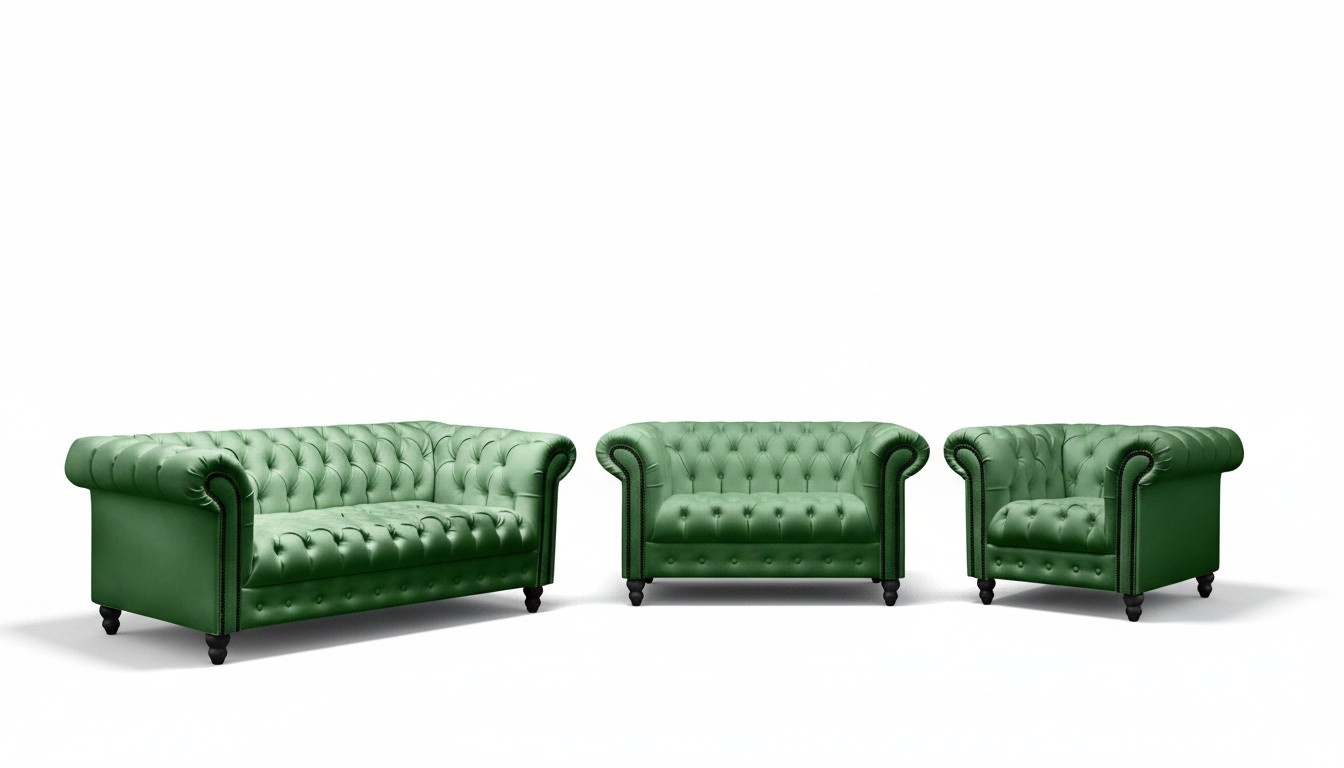 Modernes Designer Set 31 Sitzer Chesterfield Sofas Wohnzimmer Set Luxus