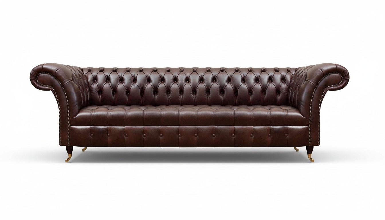 Modernes Kunstleder Sofa Designer Wohnzimmer Viersitzer Polstercouch