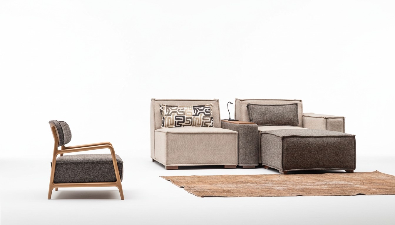 Modulares Sofa Individualsofa Modularcouch Couch Sofa Sitzlandschaft 3tlg.