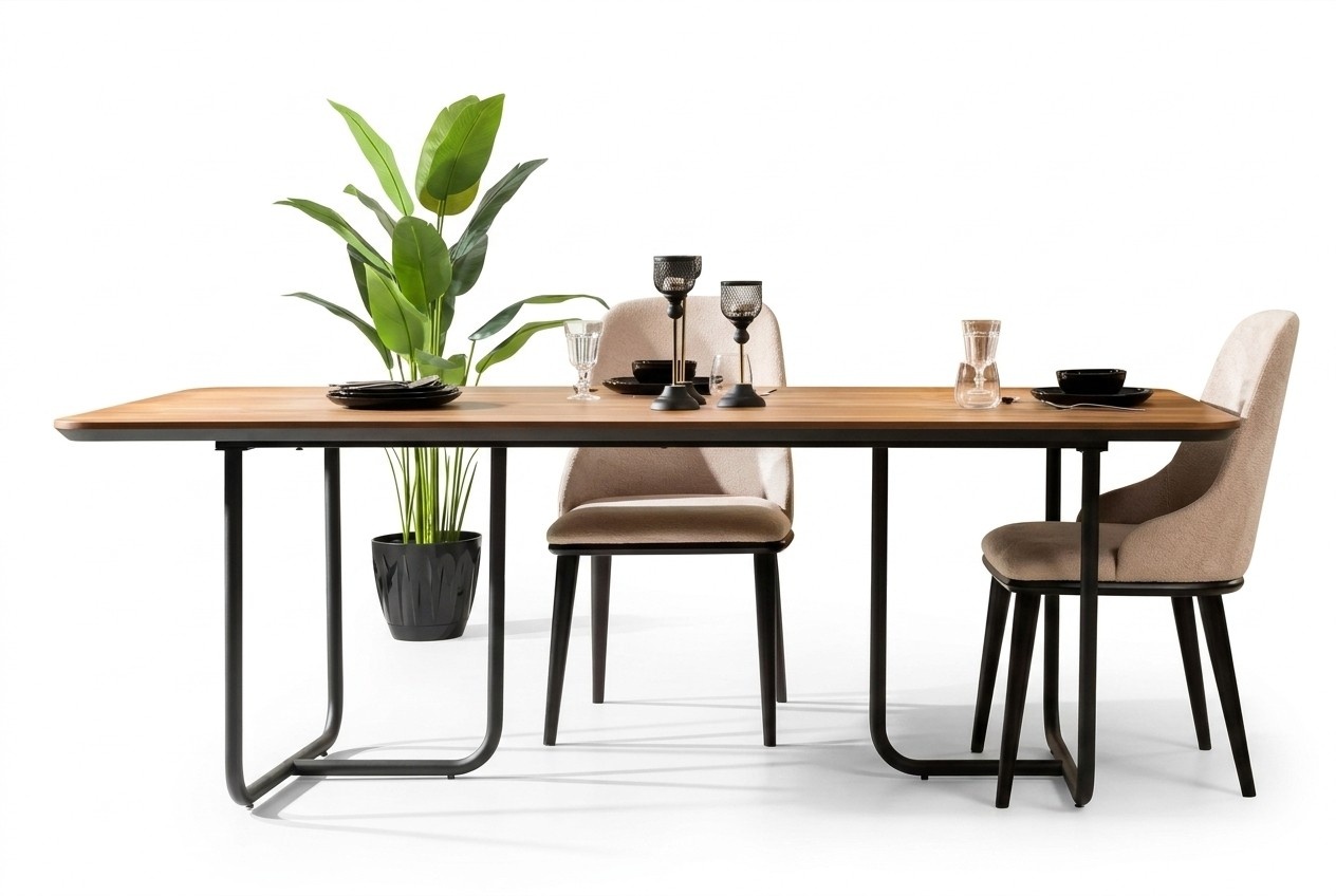 Möbel Esszimmer Tische 220x100 cm Esstisch Luxus Tisch Holz Esstische