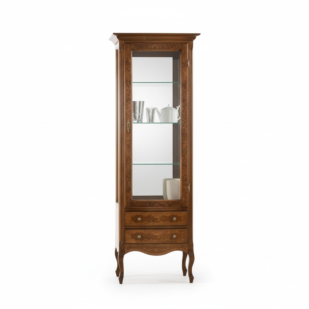 Möbel Glasschrank Vitrine Holz Vitrinen Glas Schrank Schränke Regale Italien