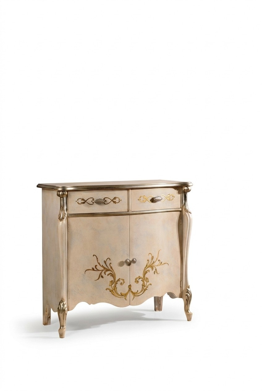 Luxuriöse Möbel Holz Stil Barock Weiß Schrank Kommode Schränke Designer Italienische Möbel