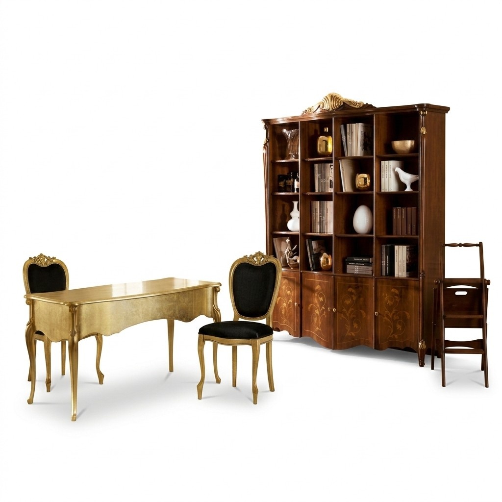 Möbel Klassischer Stil Bücherschrank Design Luxus Schrank Italien Möbel Barock Stil Neu