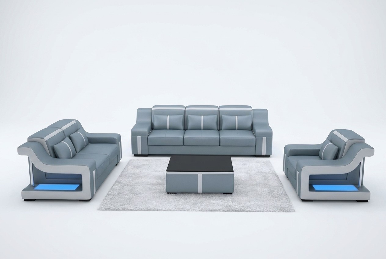 Multifunktions Couch Relax Polster Sofa 3+1+1 Sitzer Couchen Sitz Sofagarnitur